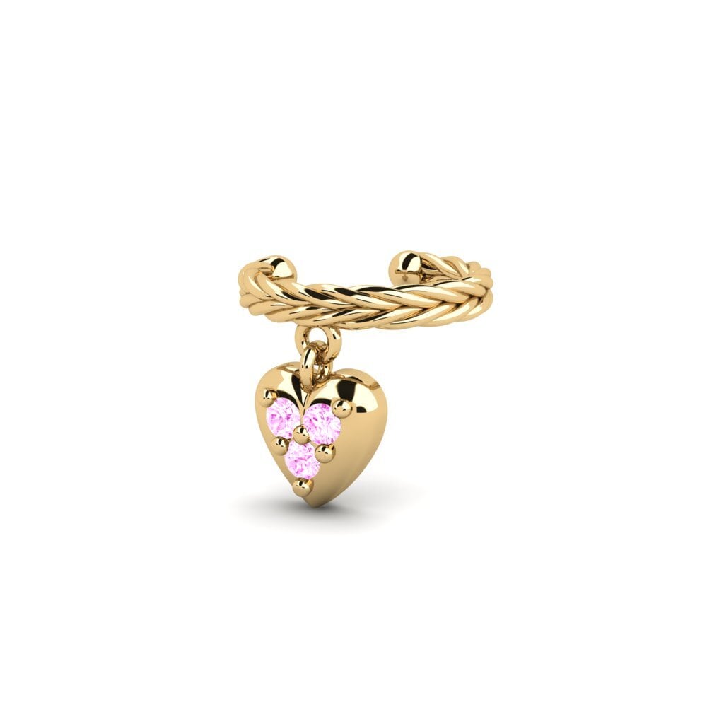 Safira Rosa Brincos Feminino Wiltshire - A