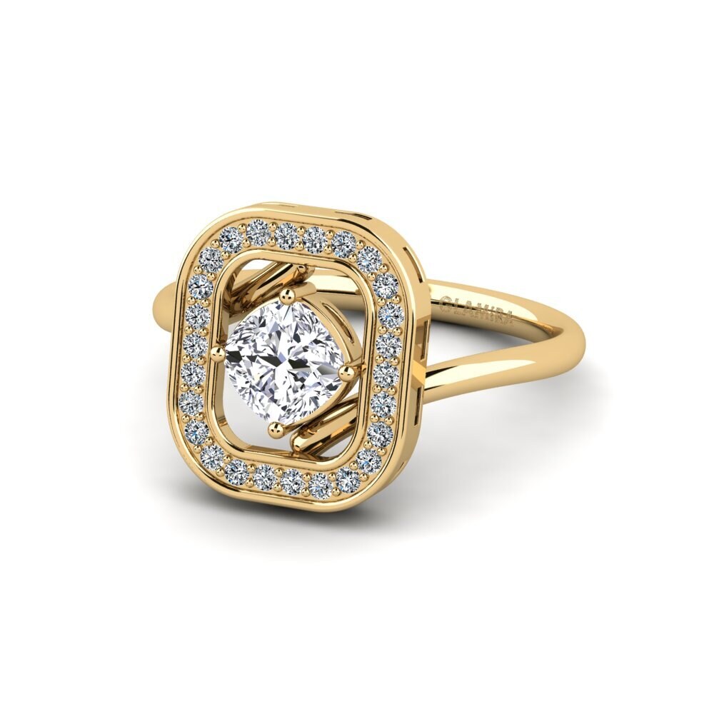 Diamante cultivado en laboratorio Anillo de compromiso Ellenurp