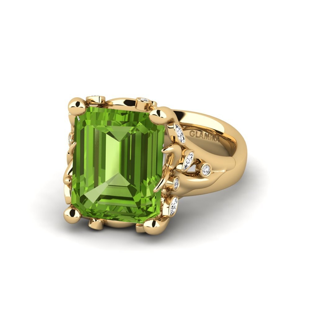 Peridoto Anillo de compromiso Gnerspmas