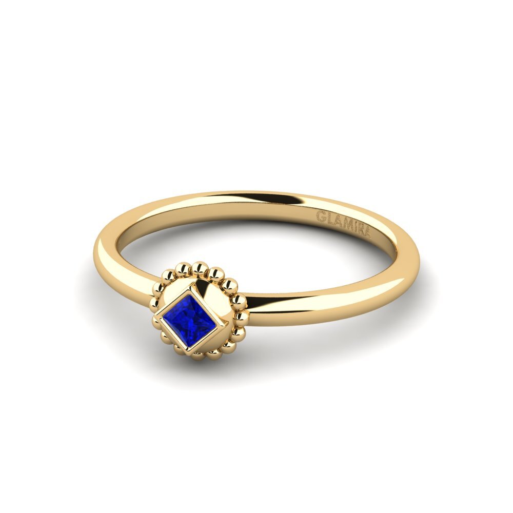 Princess Sapphire Engagement Ring Norig