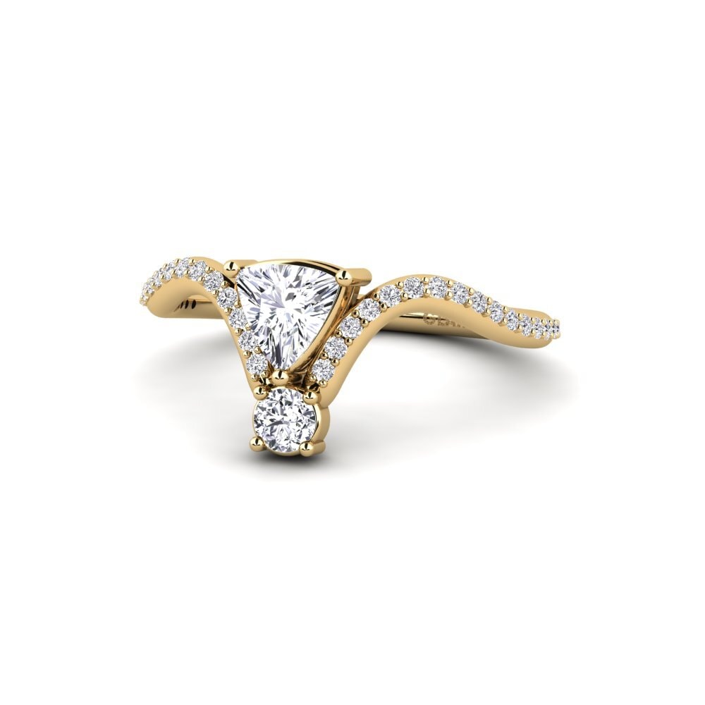 Trillion Diamond Engagement Ring Ocellen