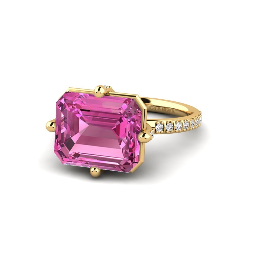 Topacio Rosa Anillo de compromiso Odincxb
