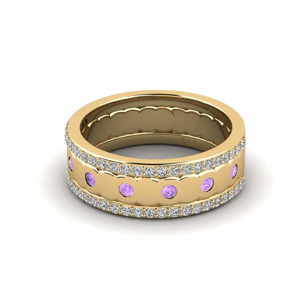 Améthyste Bague de fiançailles Pavena