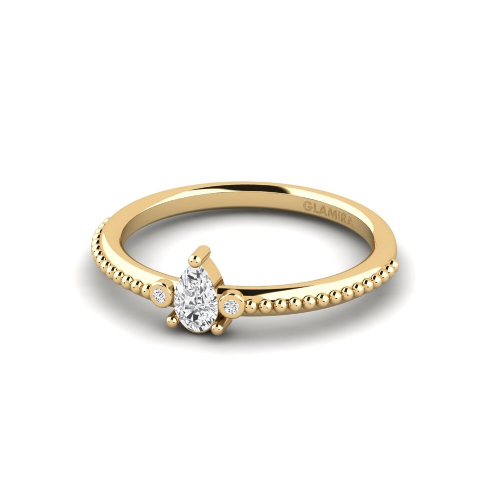 Zafiro blanco Anillo de compromiso Revva