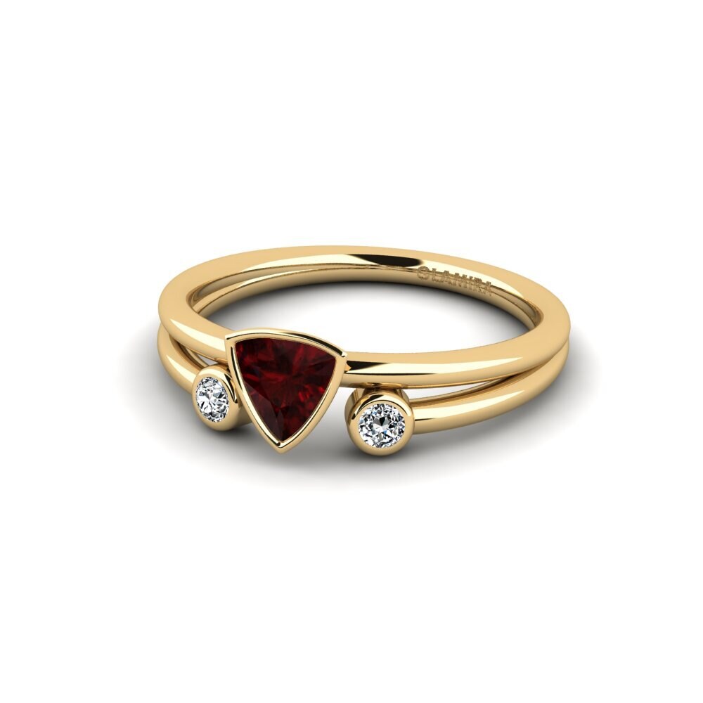 Garnet Engagement Ring Rosalin