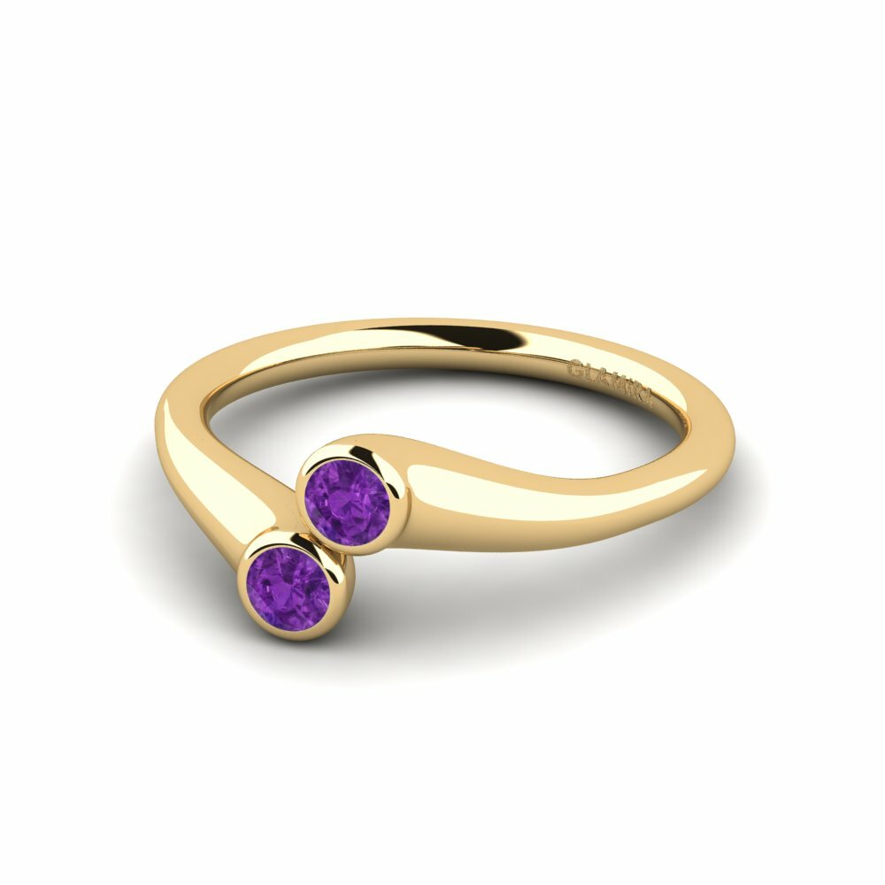 Améthyste Bague de fiançailles Suzin