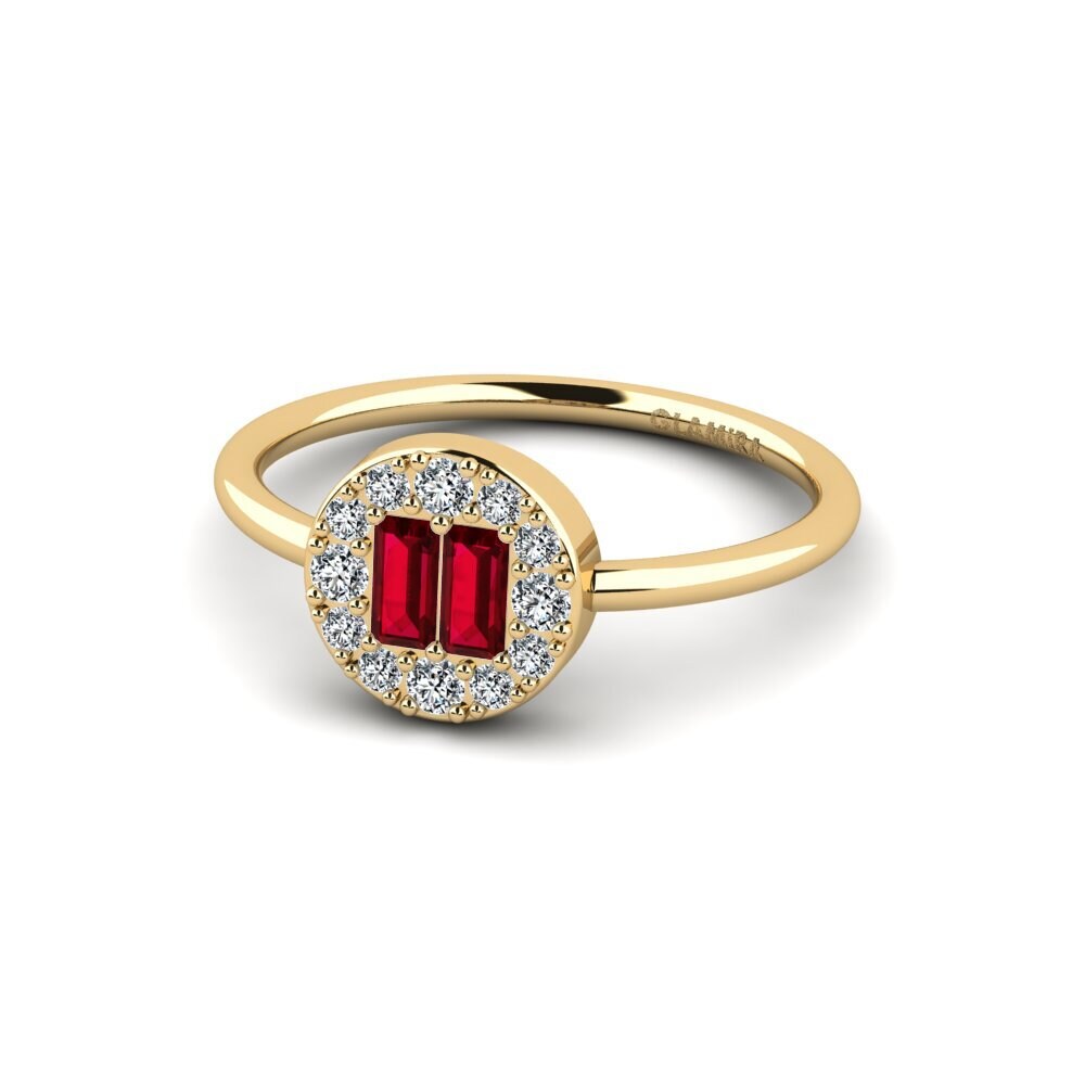 Circonita Roja Anillo de compromiso Yrme