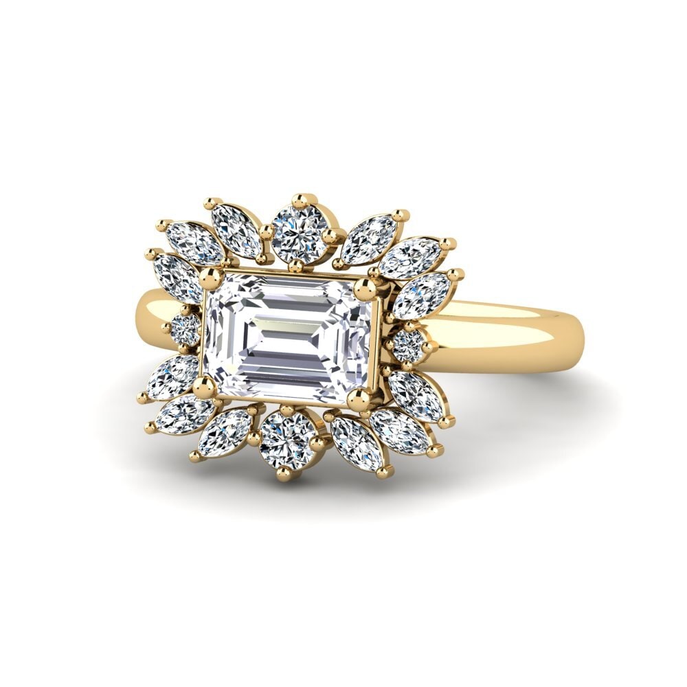 Diamante cultivado en laboratorio Anillo de compromiso Hram
