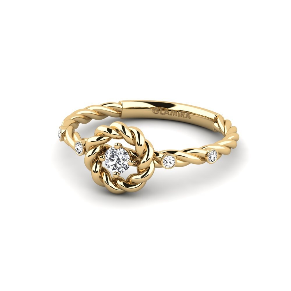Moissanite Anel de Noivado Rapertur