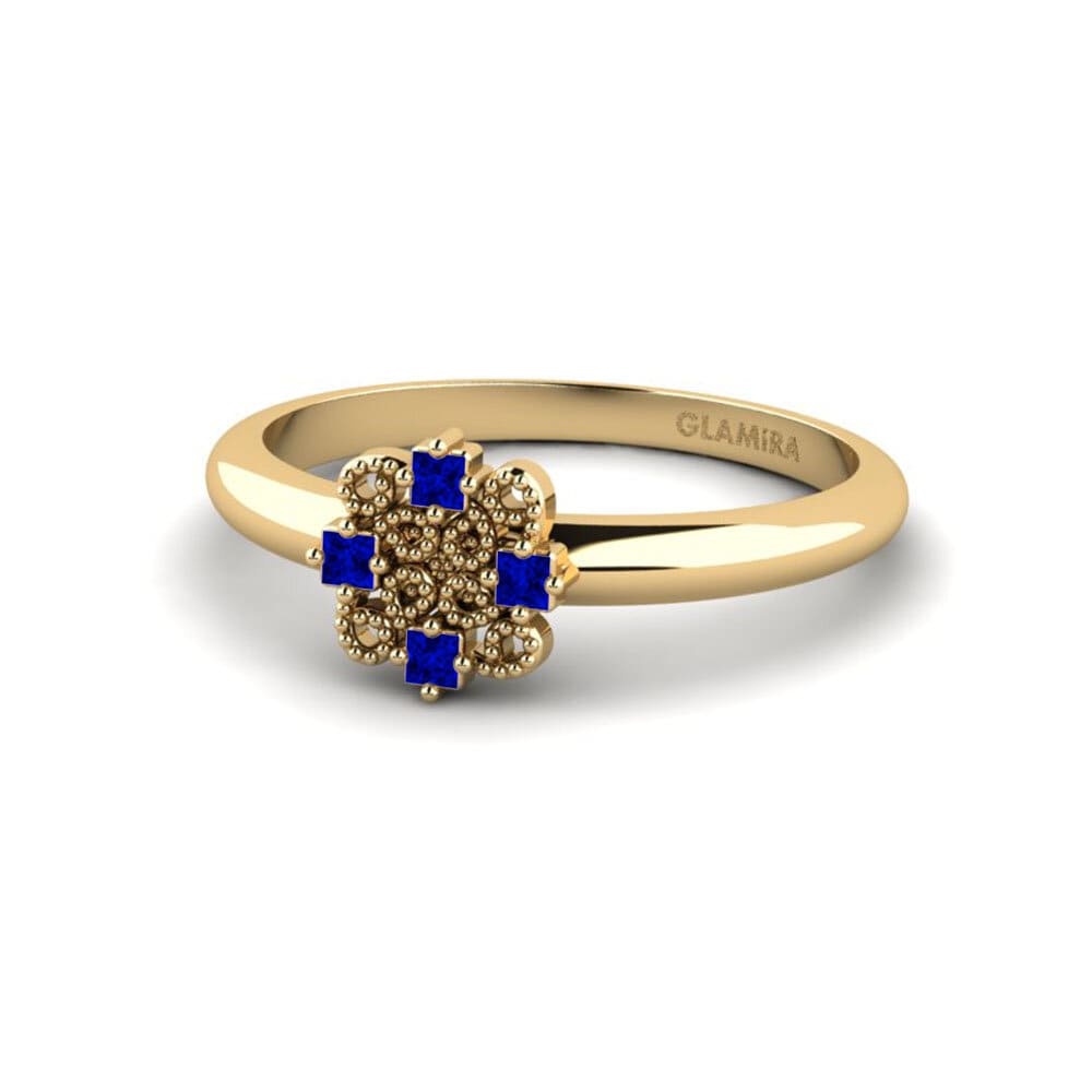 Princess Sapphire Engagement Ring Relity