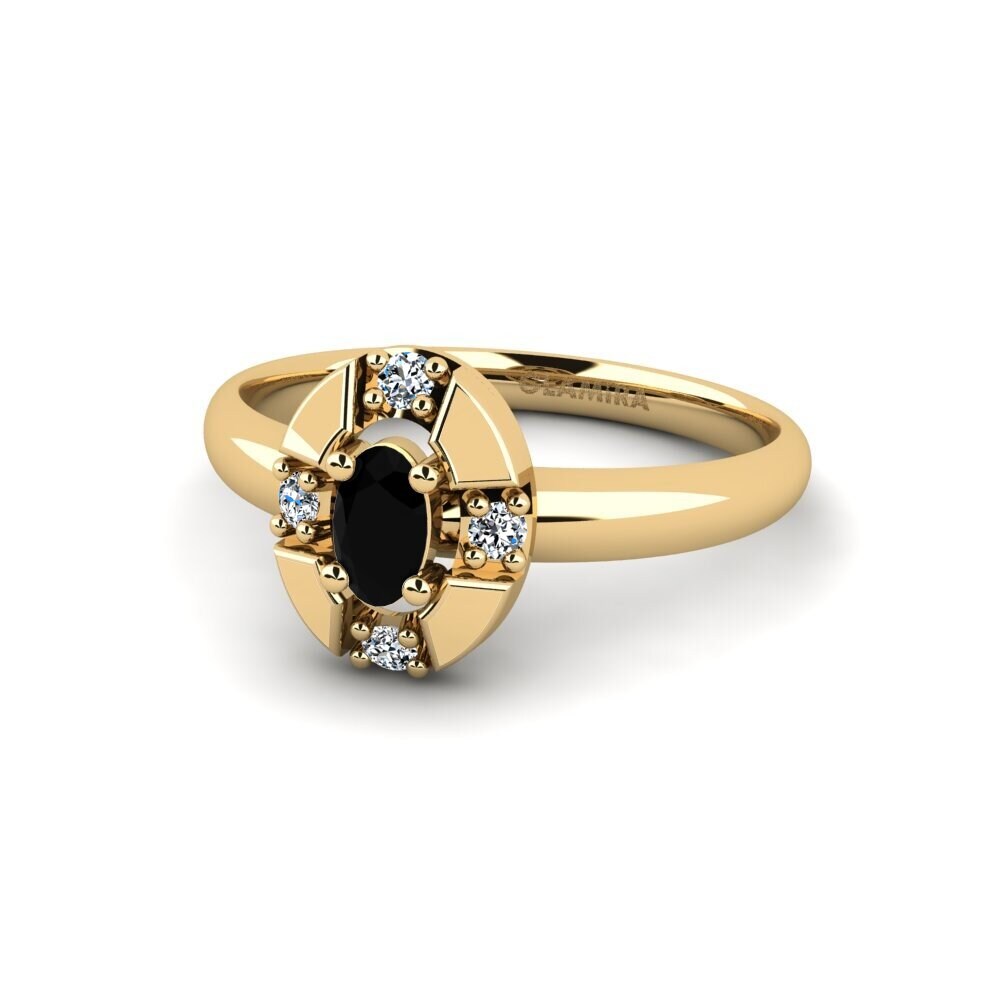 Black Diamond Engagement Ring Salende