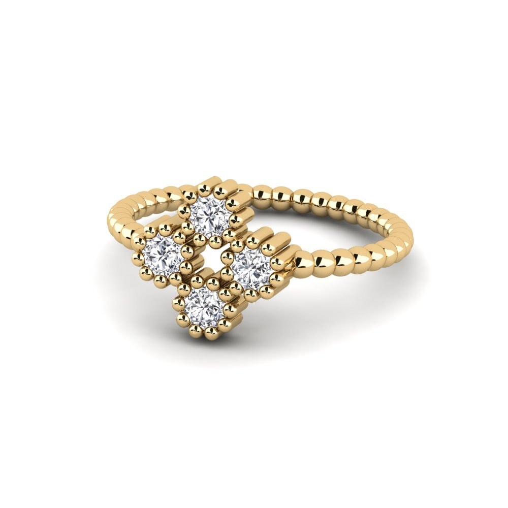 Moissanite Anel de Noivado Tablue
