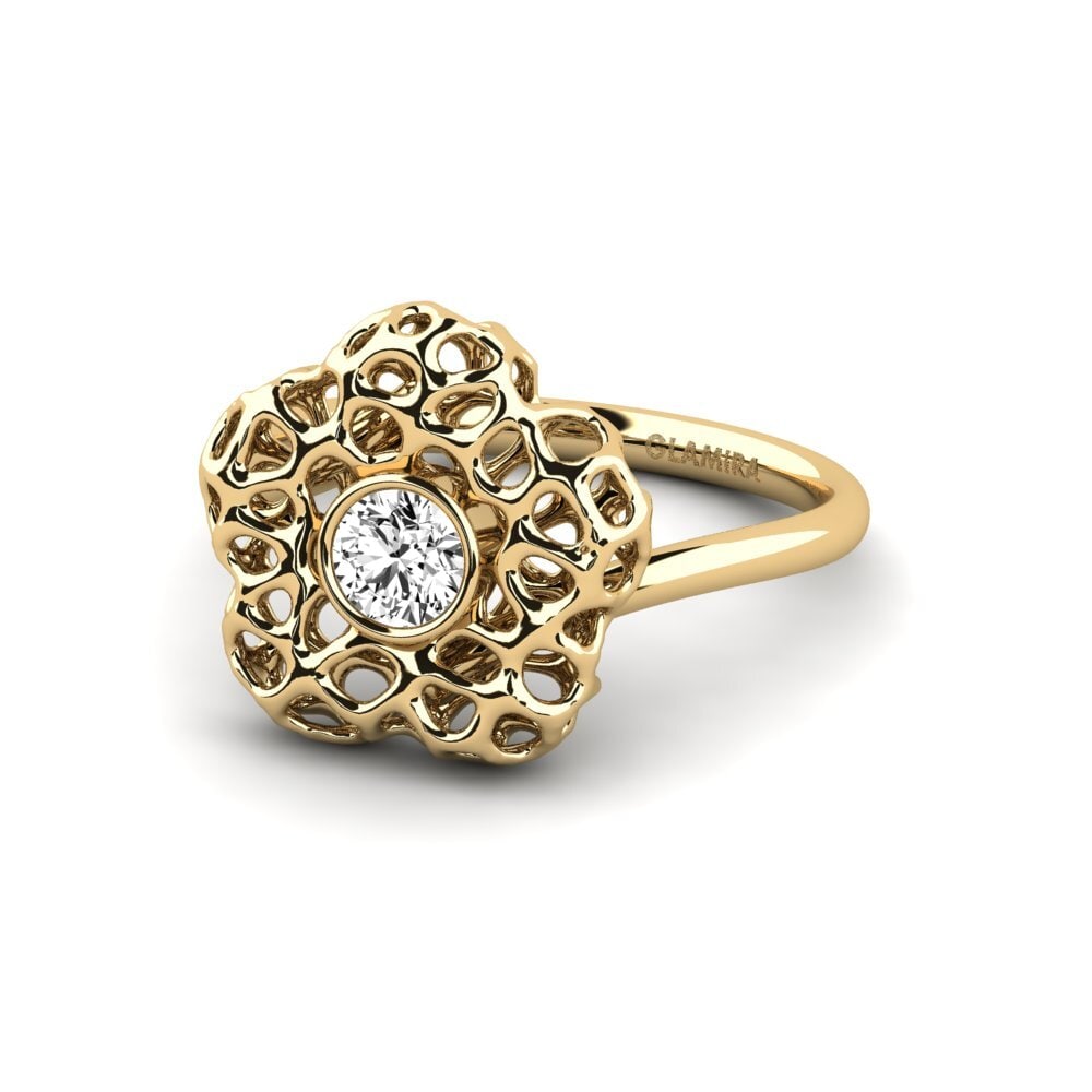 Moissanite Anel de Noivado Tesnu