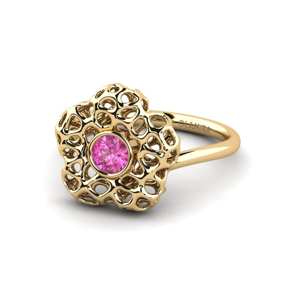 Topacio Rosa Anillo de compromiso Tesnu