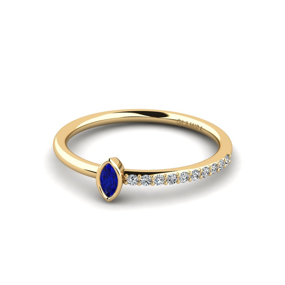 Zafiro Anillo de compromiso Trairen