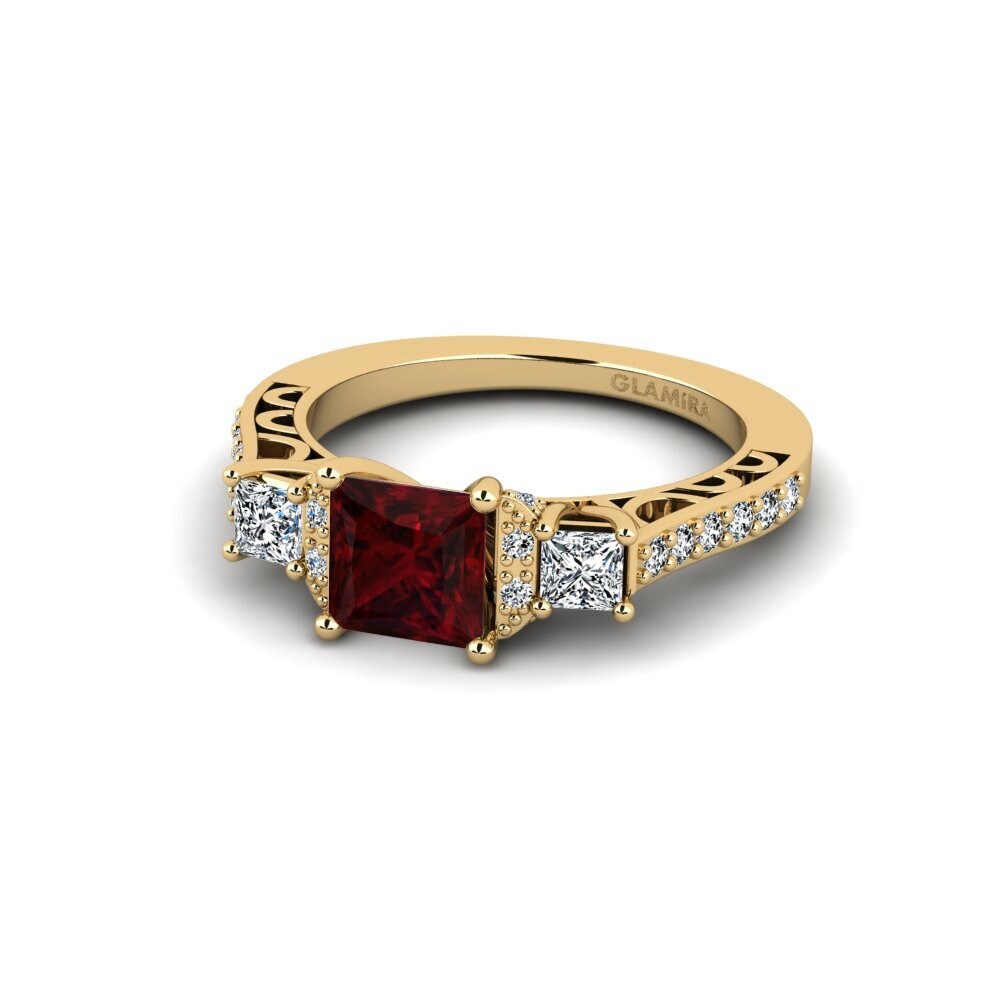 Garnet Engagement Ring Wicge
