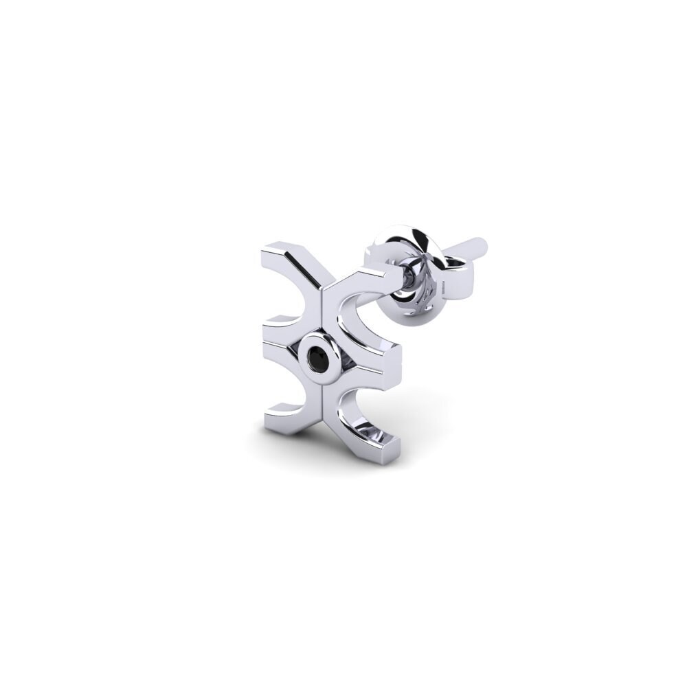 Black Diamond Men's Earring Crook