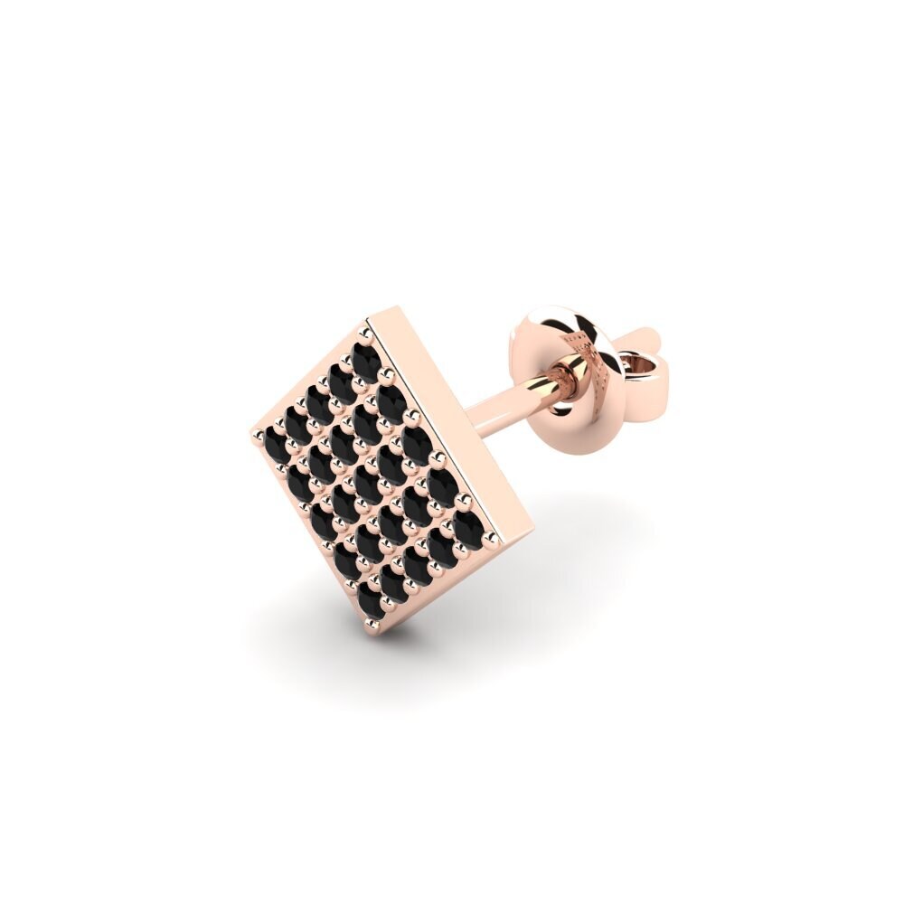 14K Rose Gold Men's Earring Efstratios - A