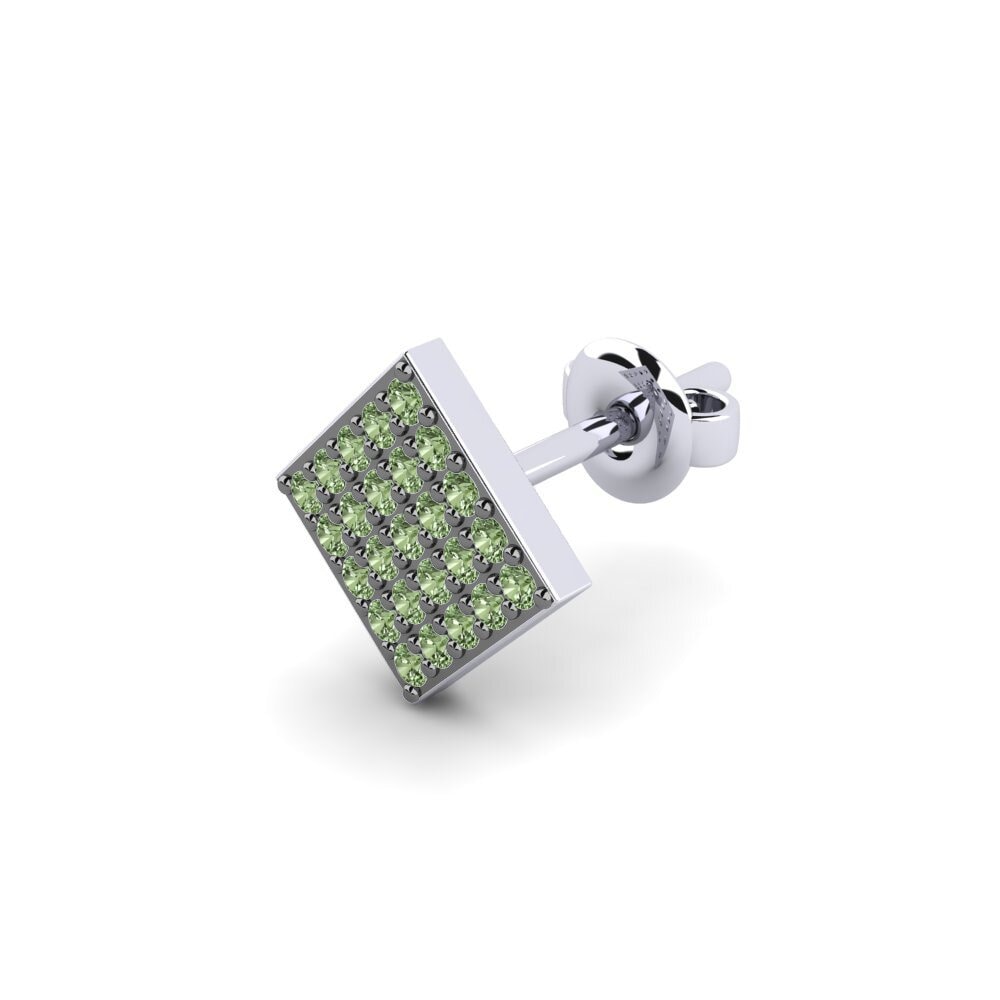 Green Diamond Men's Earring Efstratios - A