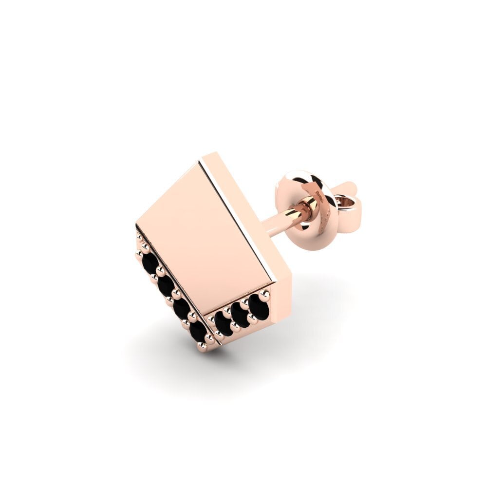 14ct Rose Gold Men's Earring Efstratios - B