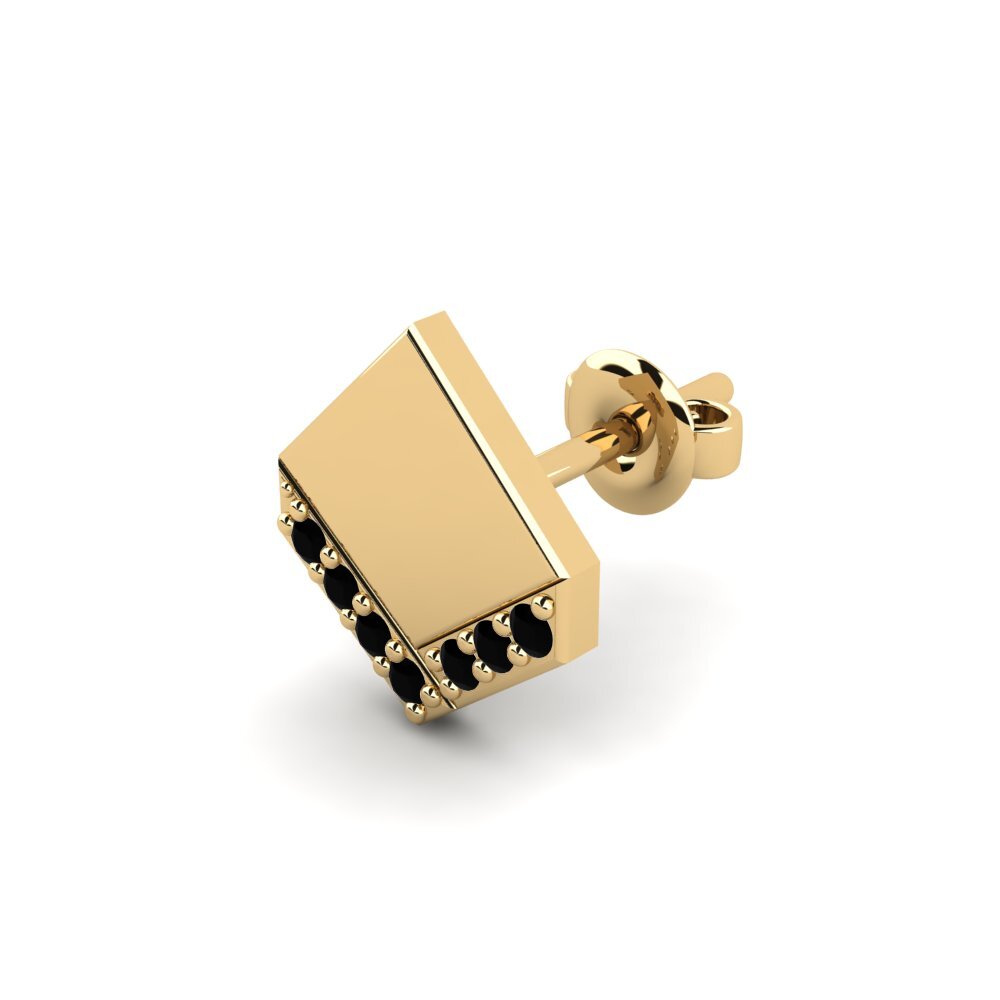 14ct Yellow Gold Men's Earring Efstratios - B