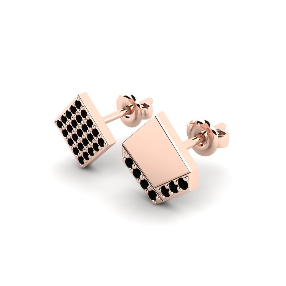 18k Oro Rosa Pendiente para hombre Efstratios - SET
