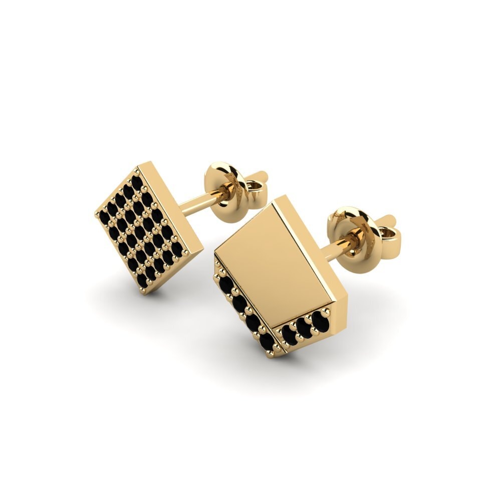 9k Oro Amarillo Pendiente para hombre Efstratios - SET