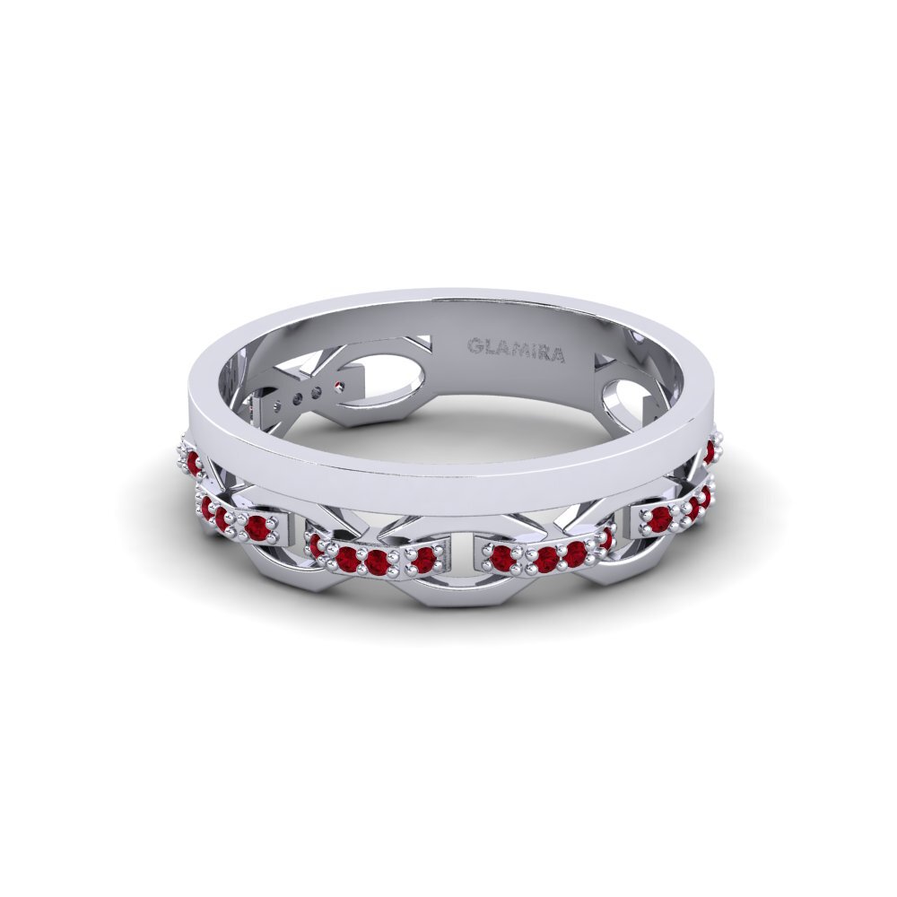 Circonita Roja Anillo de Hombre Eton