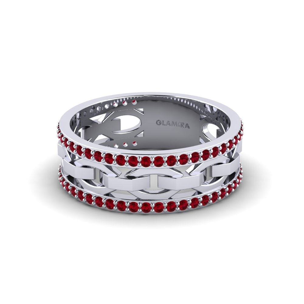 Circonita Roja Anillo de Hombre Moultrie