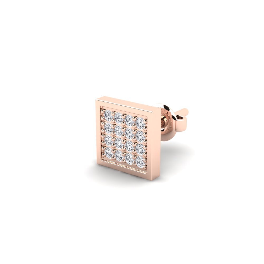 14K Rose Gold Men's Earring Nevadev