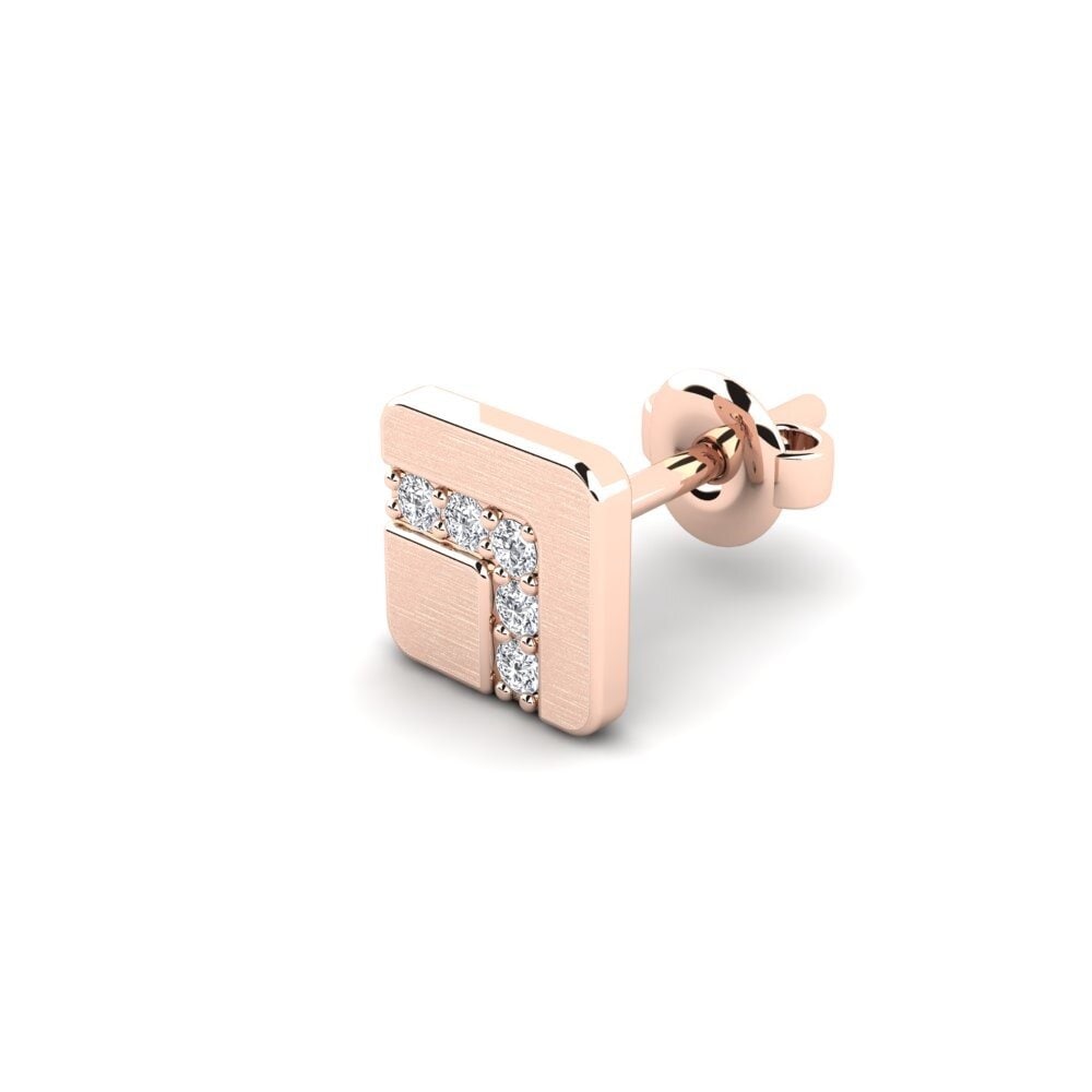 14ct Rose Gold Men's Earring Nyborg