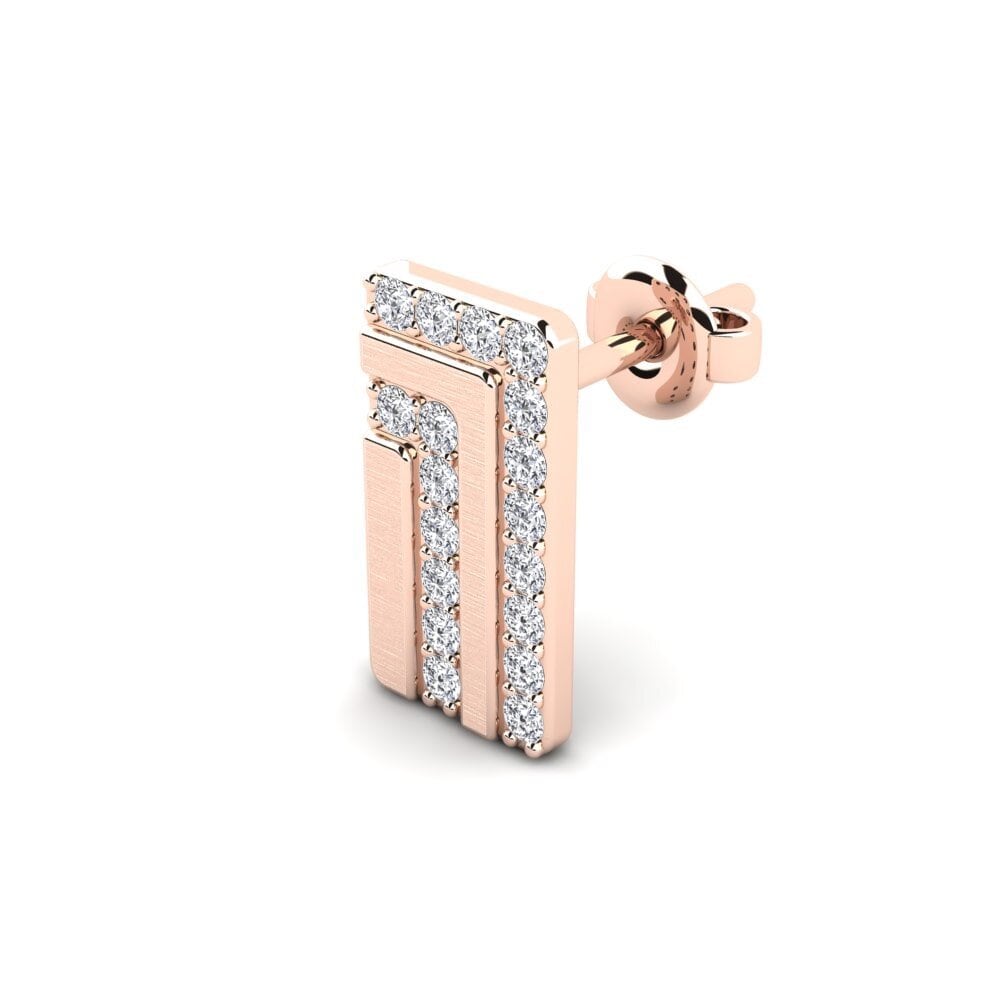14K Rose Gold Men's Earring Odnesse