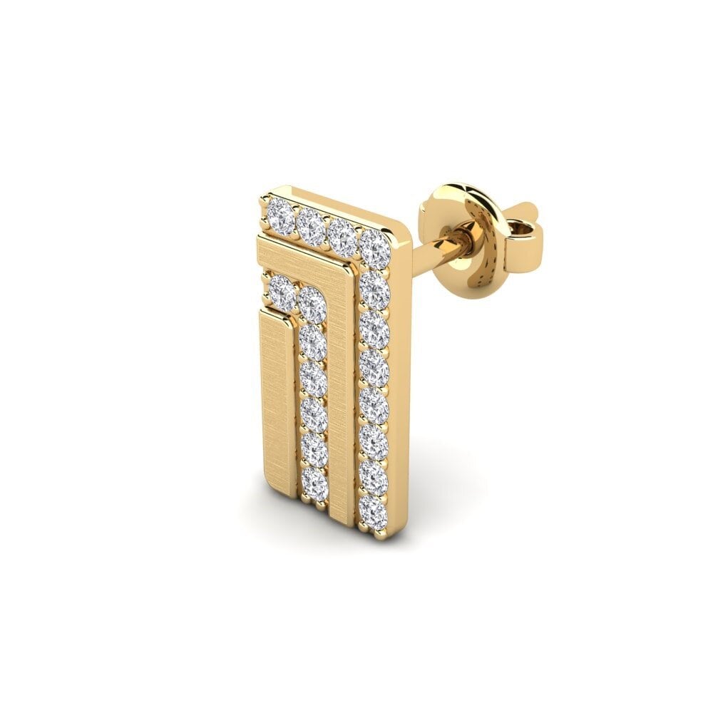 9ct Yellow Gold Men's Earring Odnesse