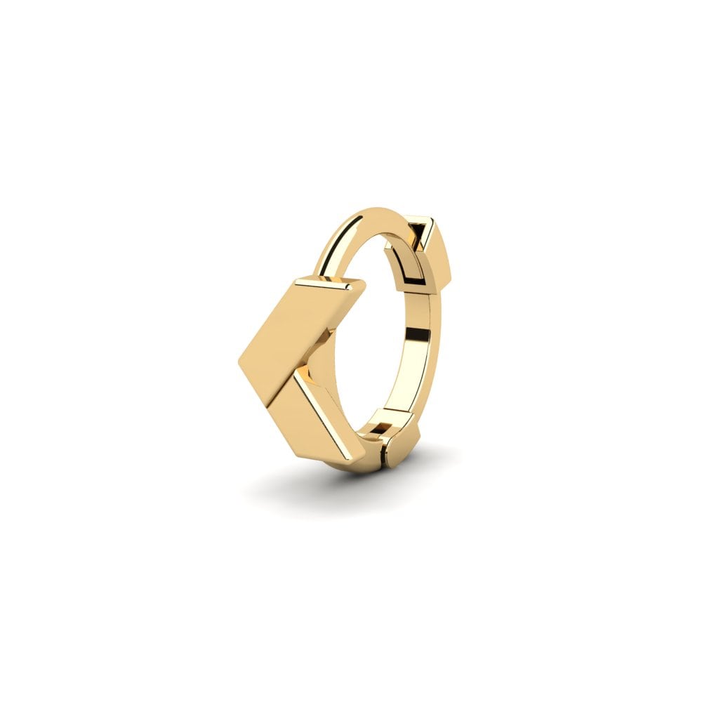 14k Oro Amarillo Piercing oreja hombre Oinousses