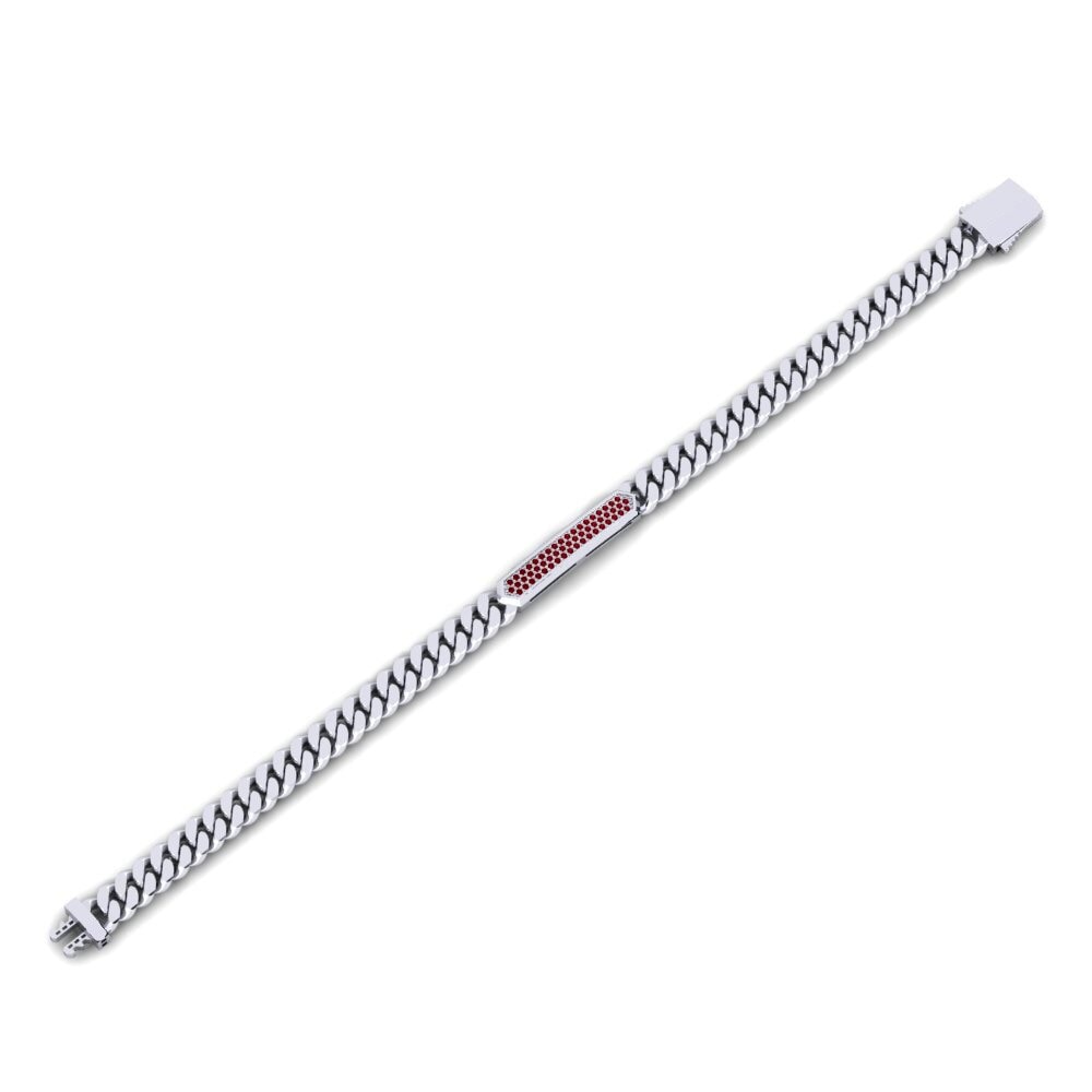 Circonita Roja Pulsera para hombre Omfori