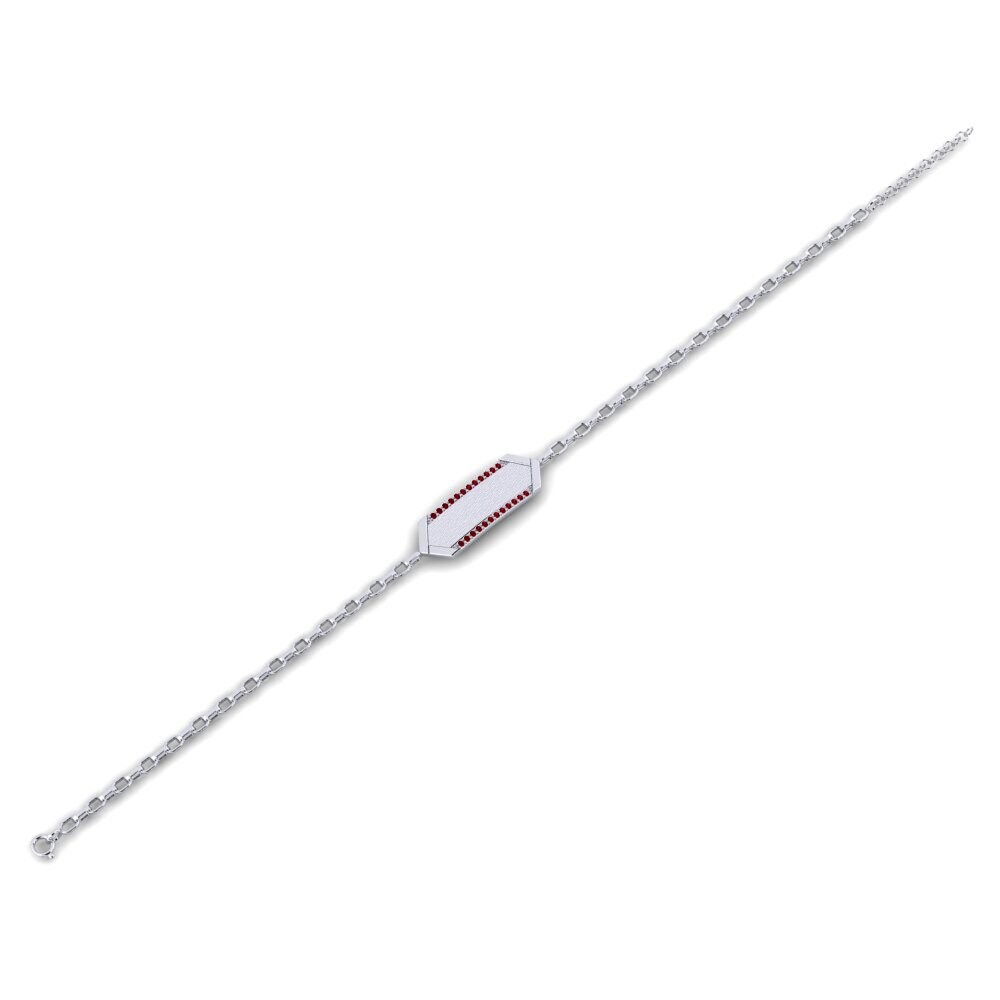 Circonita Roja Pulsera para hombre Peristera