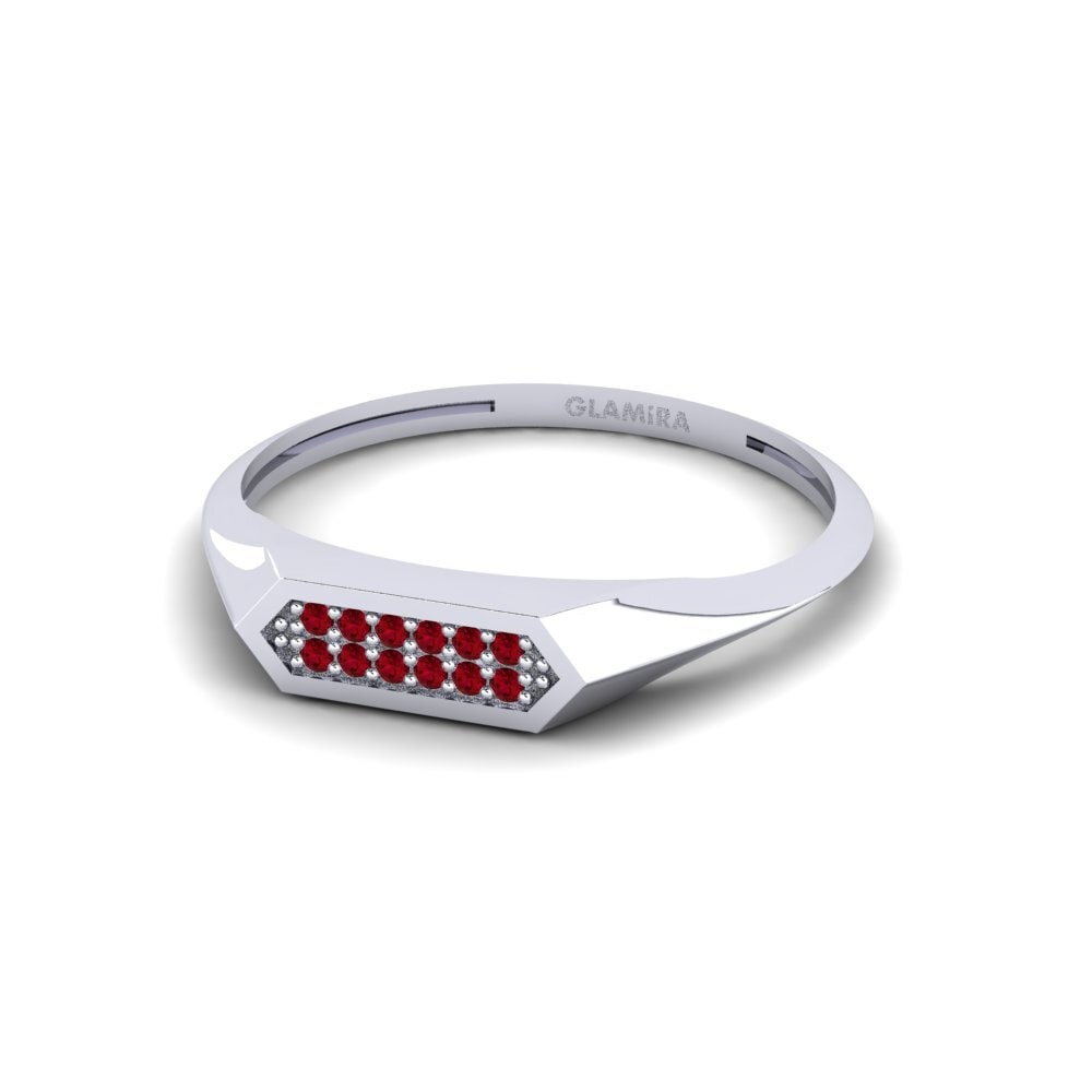 Circonita Roja Anillo de Hombre Prokopanistos