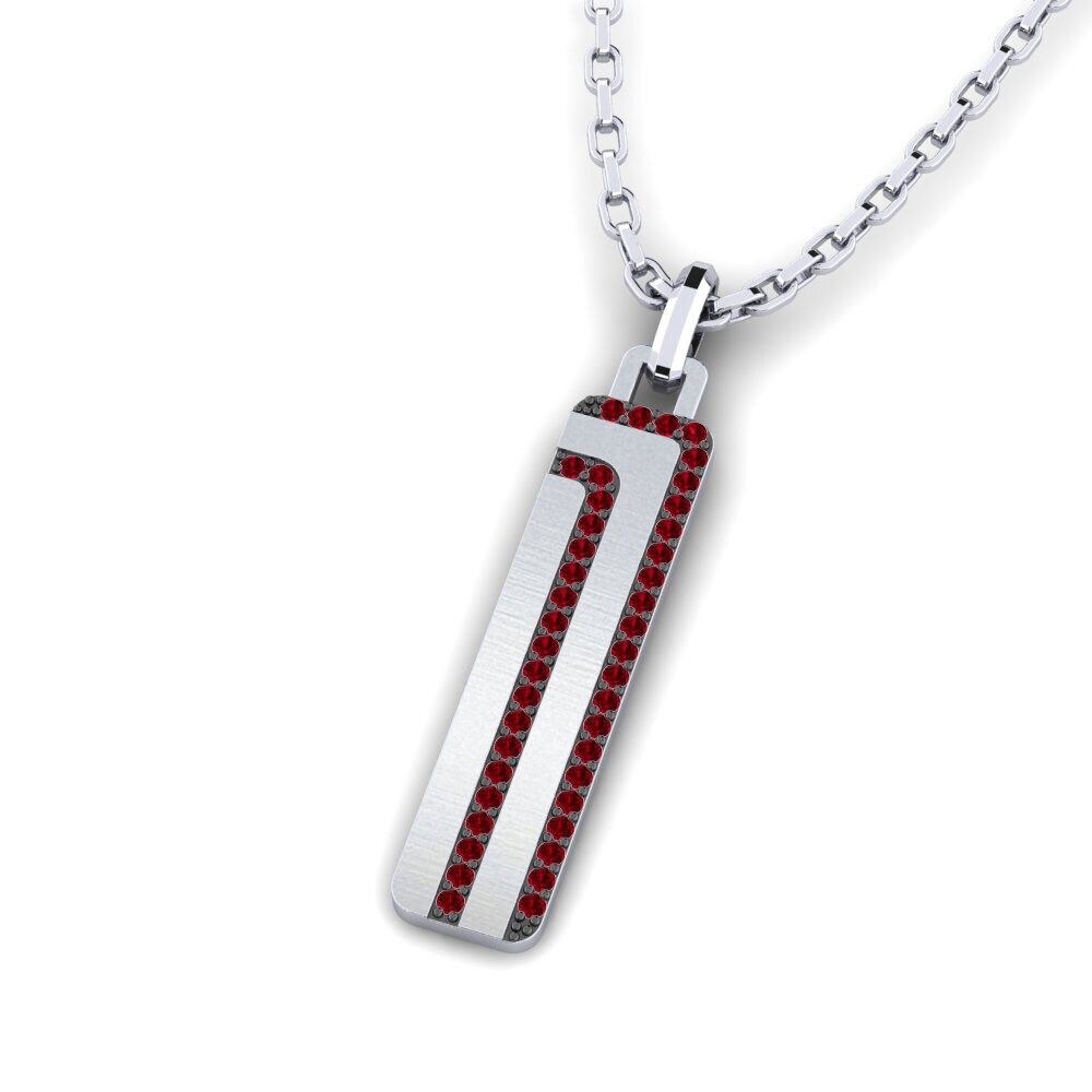 Circonita Roja Colgante para hombre Rieksa