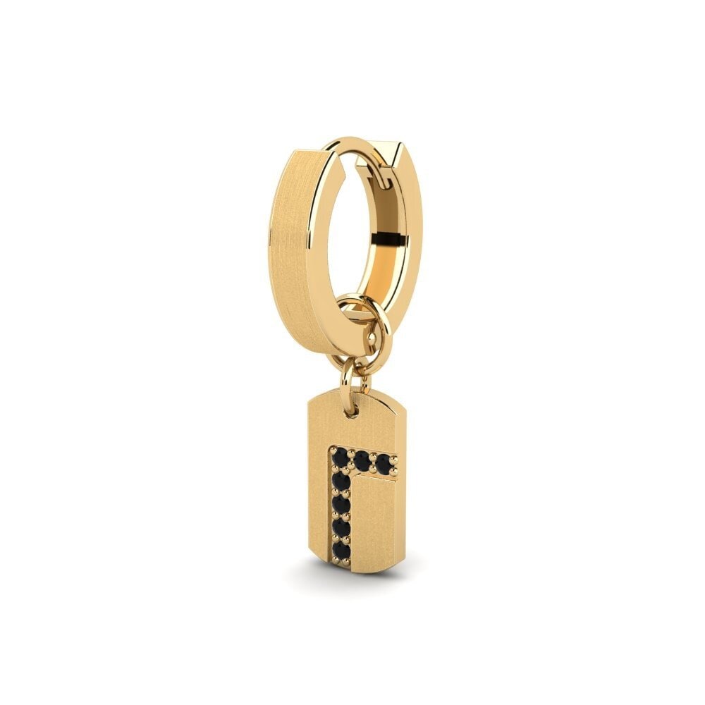 9k Oro Amarillo Pendiente para hombre Stockholm - A