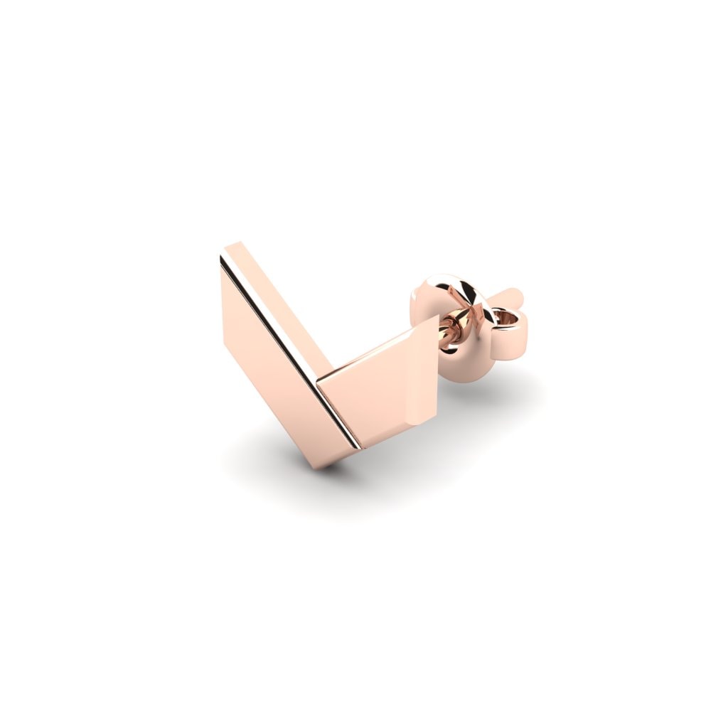 14ct Rose Gold Men's Earring Tragonisi