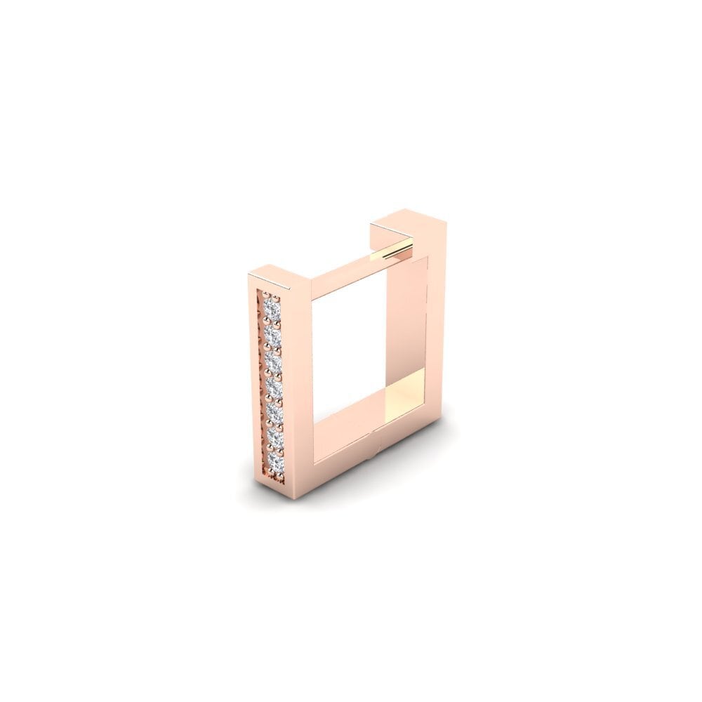9k Oro Rosa Pendiente para hombre Volderer