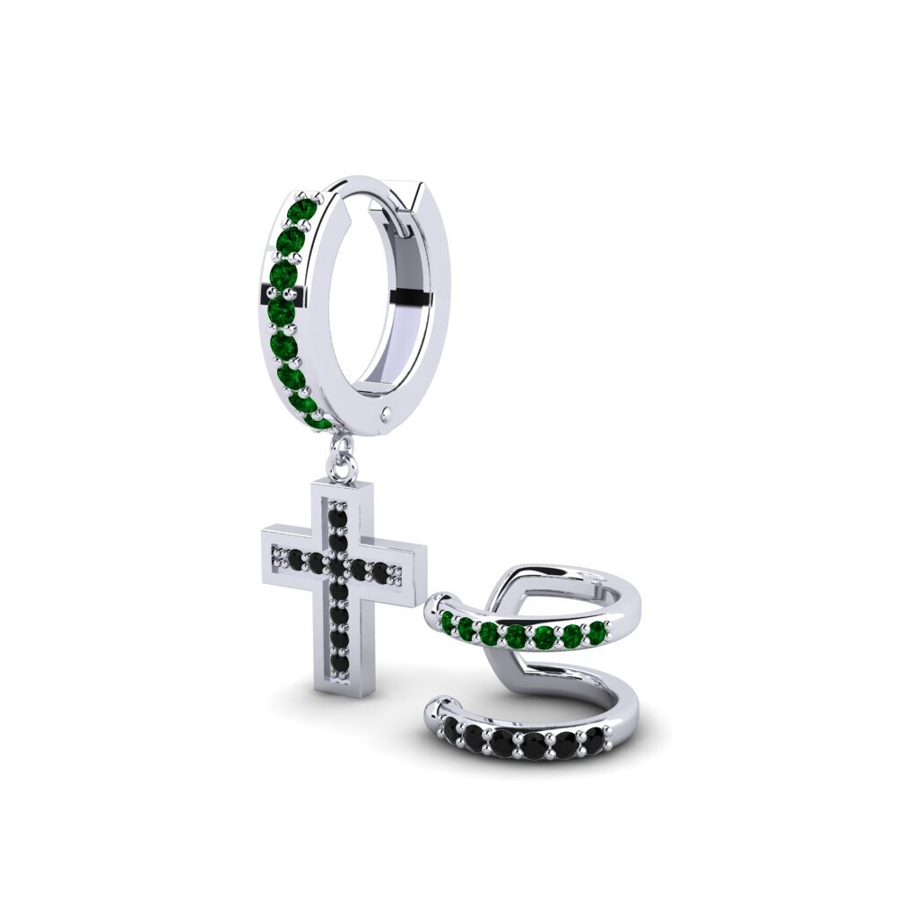 Circonita Verde Pendiente para hombre Wildkogel - SET
