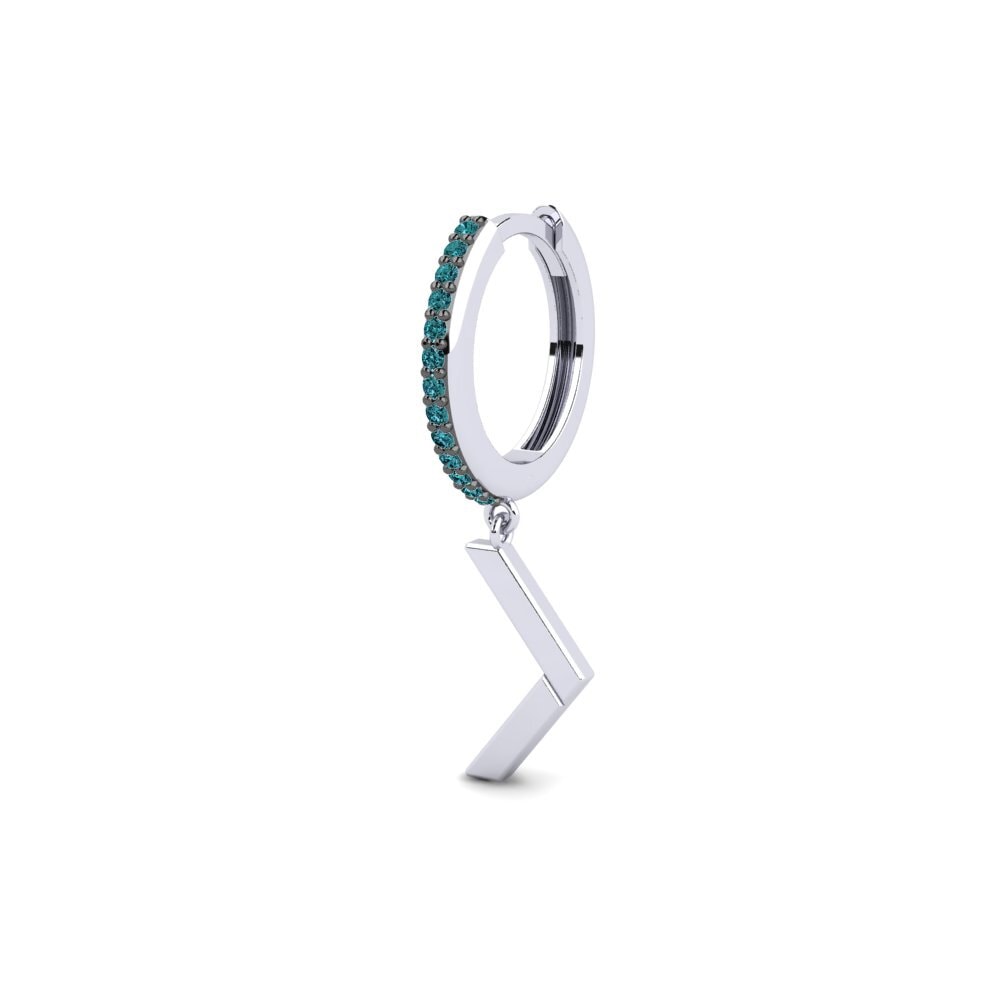 Diamante Azul Pendiente para hombre Zaforas - A