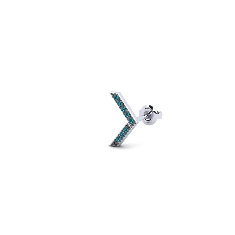 Diamante Azul Pendiente para hombre Zaforas - B