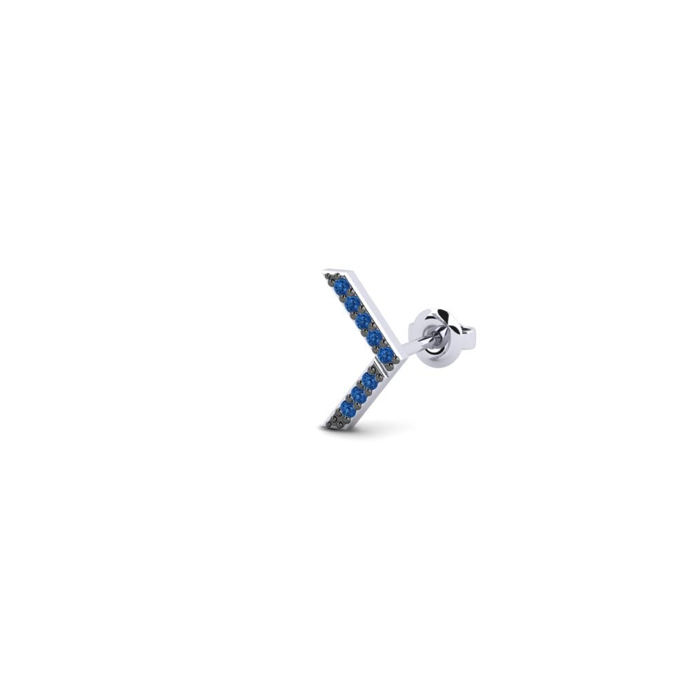 Circonita Azul Oscuro Pendiente para hombre Zaforas - B