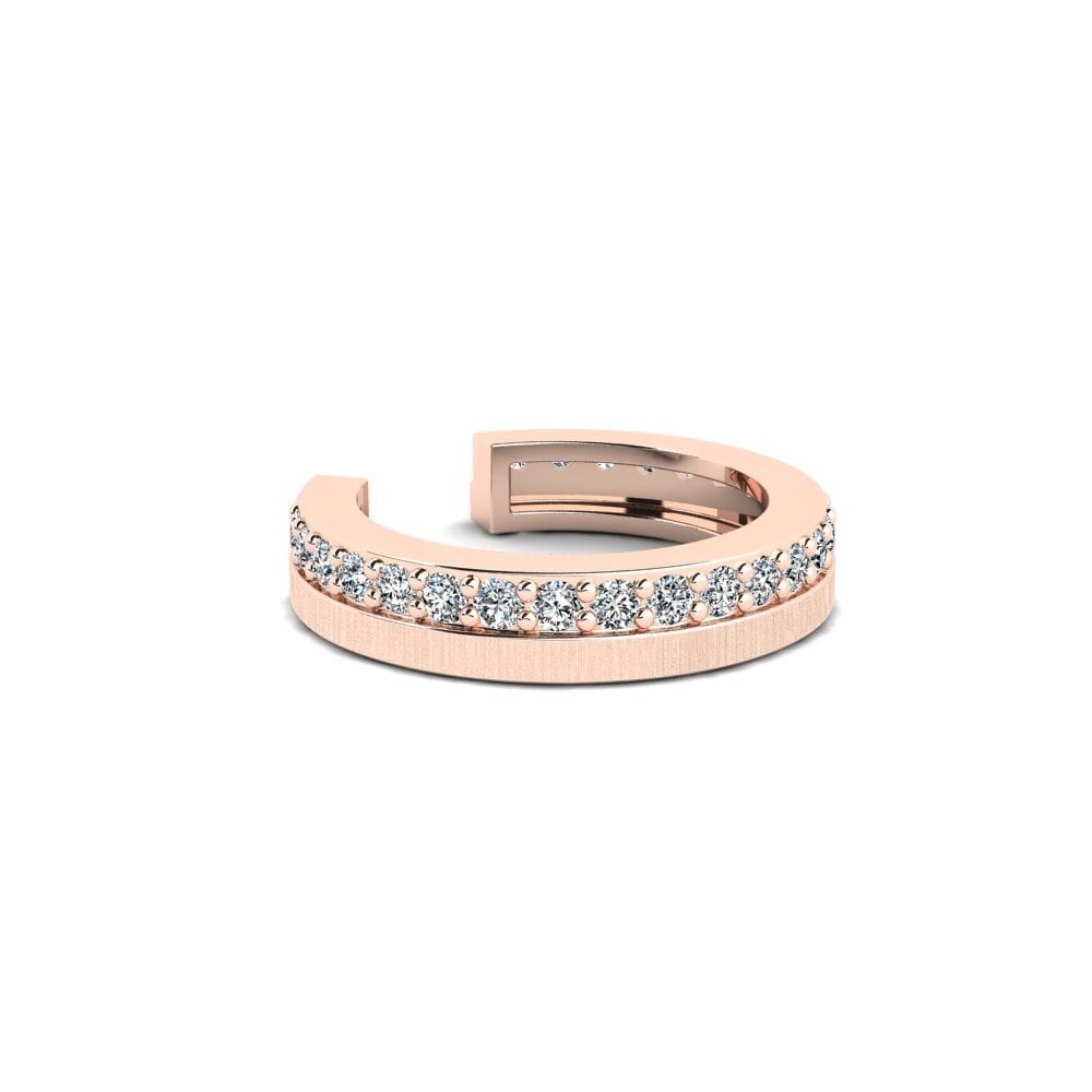 9k Oro Rosa Circonita Aro oreja hombre Gaisberg - B