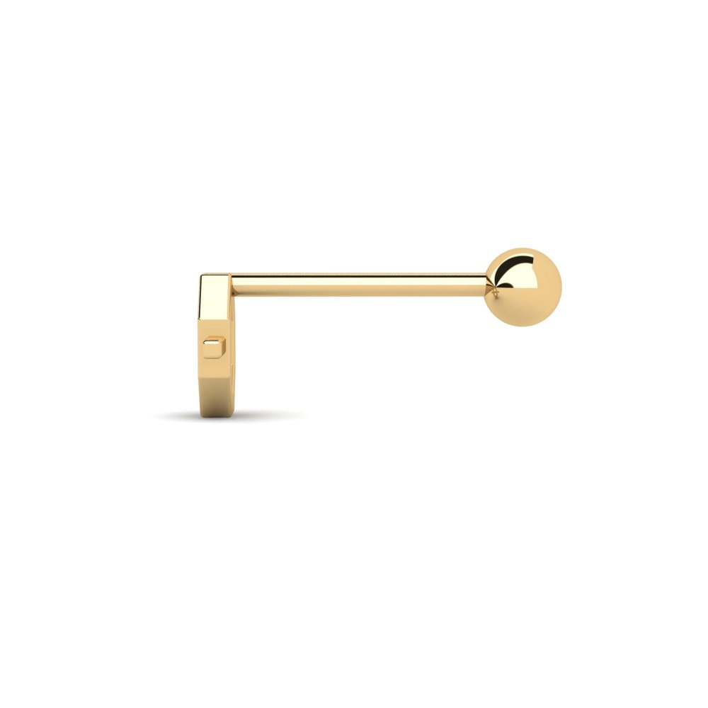 14k Oro Amarillo Piercing oreja hombre Jacamar