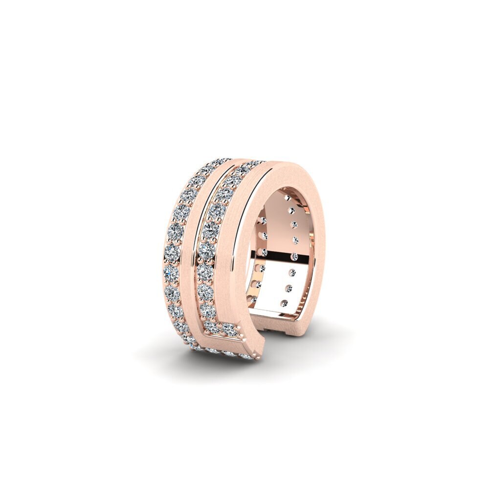 9k Oro Rosa Circonita Aro oreja hombre Kopenhagen