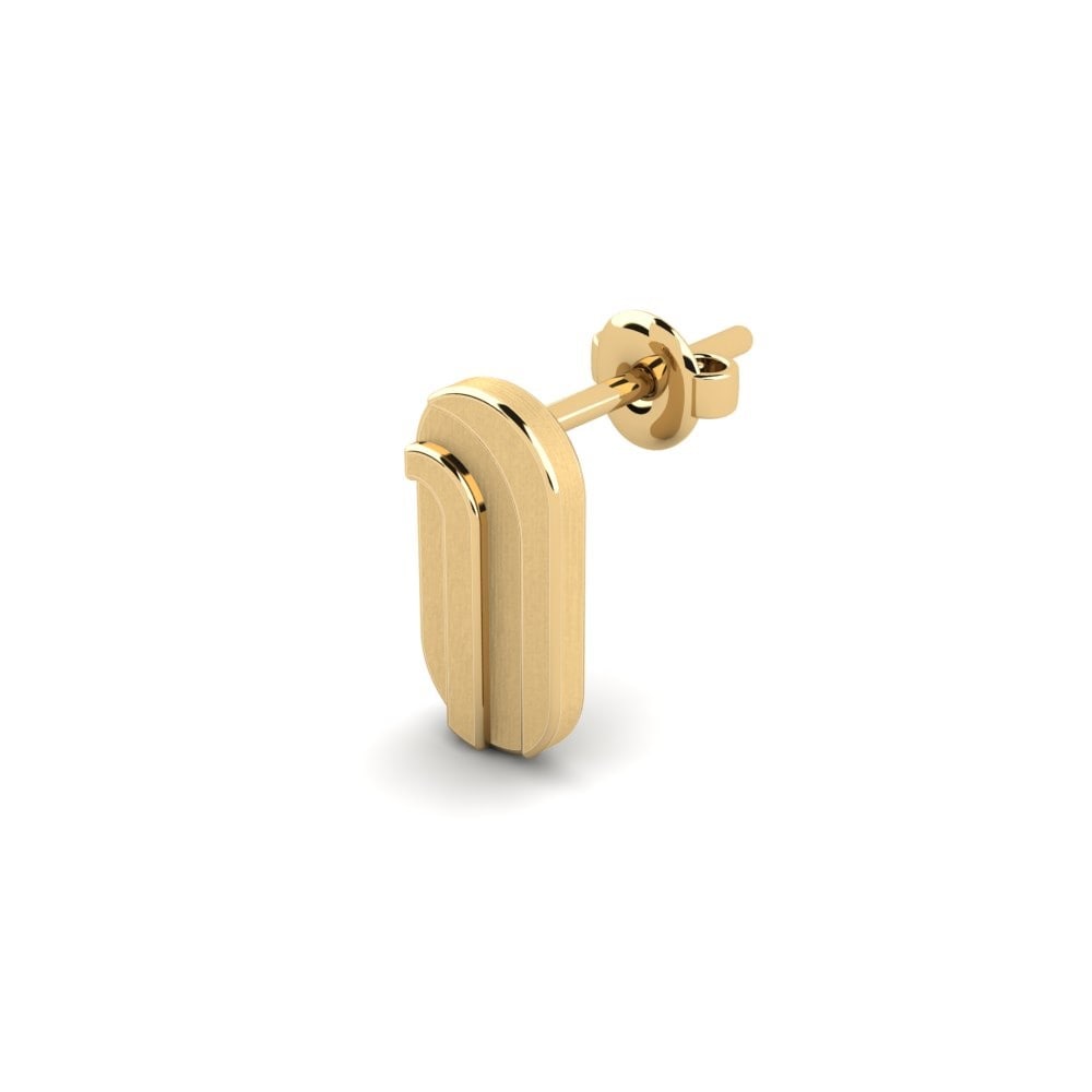9ct Yellow Gold Men's Earring Lund