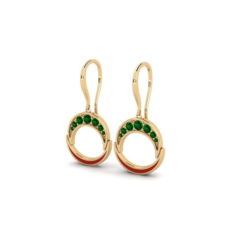 Zircone Verde Orecchino da donna Adachi